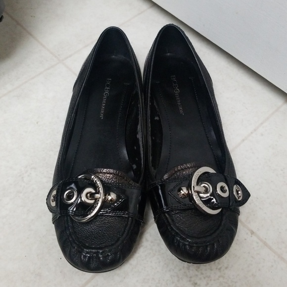 BCBG leather ballet flats loafers shoes - Picture 3 of 8